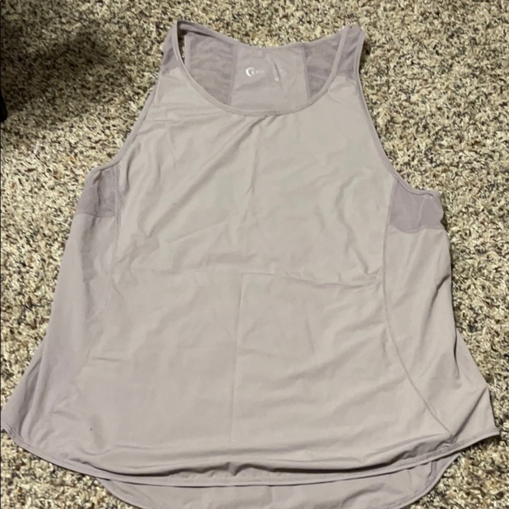 Lilac Panel Mesh Tank